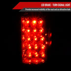 1988-2000 Chevrolet C/K C10/Silverado/Tahoe/Suburban GMC Sierra/Jimmy/Yukon APC LED Tail Lights (Chrome Housing/Red Lens)