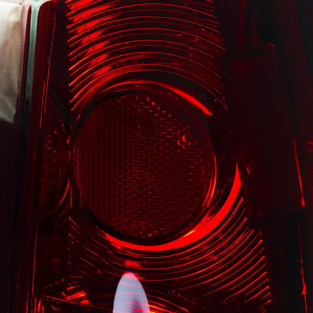 1988-2000 Chevrolet C/K C10/Silverado/Tahoe/Suburban GMC Sierra/Jimmy/Yukon APC LED Tail Lights (Chrome Housing/Red Lens)