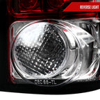 1988-2000 Chevrolet C/K C10/Silverado/Tahoe/Suburban GMC Sierra/Jimmy/Yukon LED Tail Lights (Chrome Housing/Red Clear Lens)