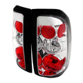 1997-2004 Dodge Dakota Tail Lights (Chrome Housing/Clear Lens)