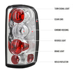2000-2006 Chevrolet GMC Tahoe/Yukon/Suburban Tail Lights (Chrome Housing/Clear Lens)