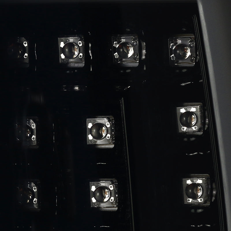 2000-2006 Chevrolet Suburban/Tahoe GMC Yukon/Yukon XL LED C Bar Tail Lights (Glossy Black Housing/Smoked Lens)