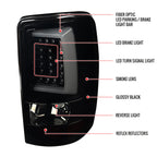 2000-2006 Chevrolet Suburban/Tahoe GMC Yukon/Yukon XL LED C Bar Tail Lights (Glossy Black Housing/Smoked Lens)