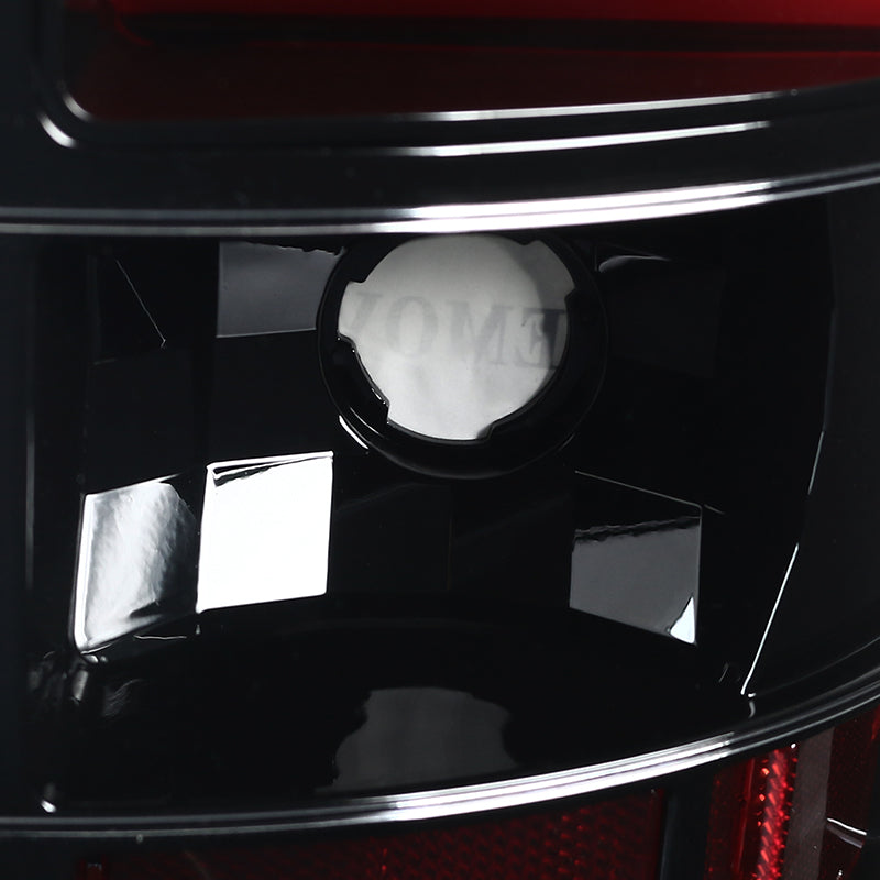 2000-2006 Chevrolet Suburban/Tahoe GMC Yukon/Yukon XL LED C Bar Tail Lights (Jet Black Housing/Clear Lens)