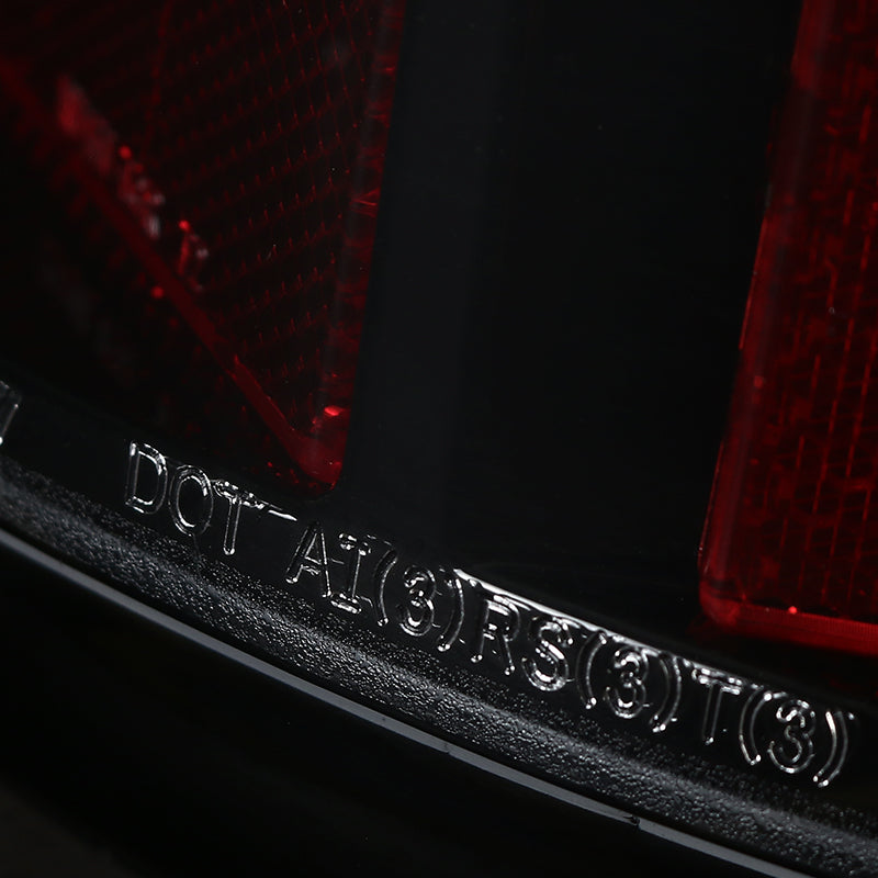 2000-2006 Chevrolet Suburban/Tahoe GMC Yukon/Yukon XL LED C Bar Tail Lights (Jet Black Housing/Clear Lens)