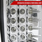 2000-2006 Chevrolet Suburban/Tahoe GMC Yukon/Yukon XL LED Tail Lights (Chrome Housing/Clear Lens)