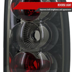 2000-2006 Chevrolet Suburban/Tahoe GMC Yukon/Yukon XL Tail Lights (Chrome Housing/Smoked Lens)