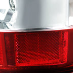 2000-2006 Chevrolet Suburban/Tahoe GMC Yukon/Yukon XL Tail Lights (Chrome Housing/Red Clear Lens)