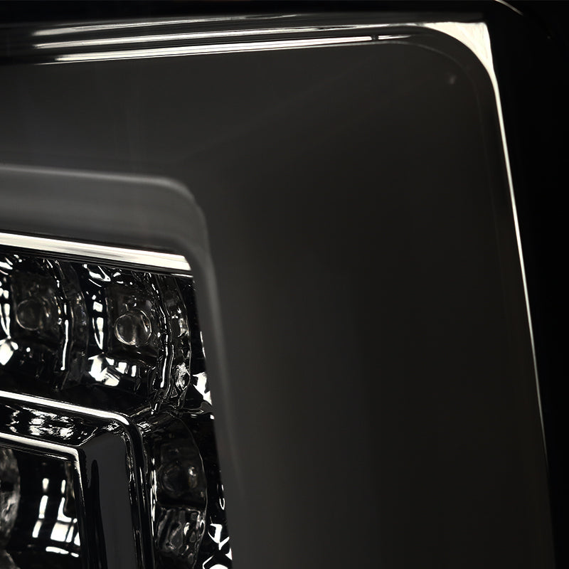 2000-2006 Chevrolet Suburban/Tahoe GMC Yukon/Yukon XL LED C Bar Tail Lights (Chrome Housing/Smoked Lens)