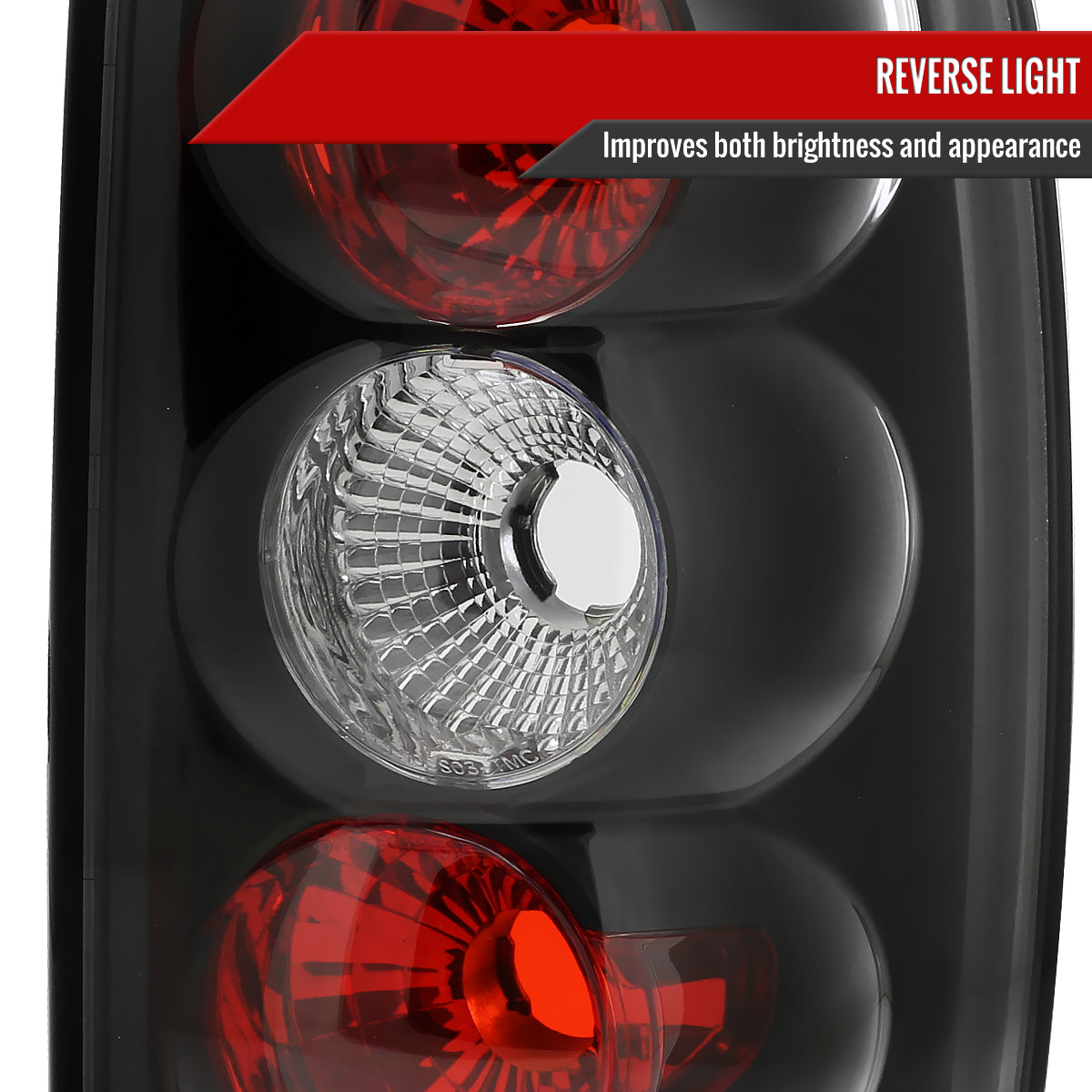2000-2006 Chevrolet GMC Suburban/Tahoe/Yukon Tail Lights (Matte Black Housing/Clear Lens)