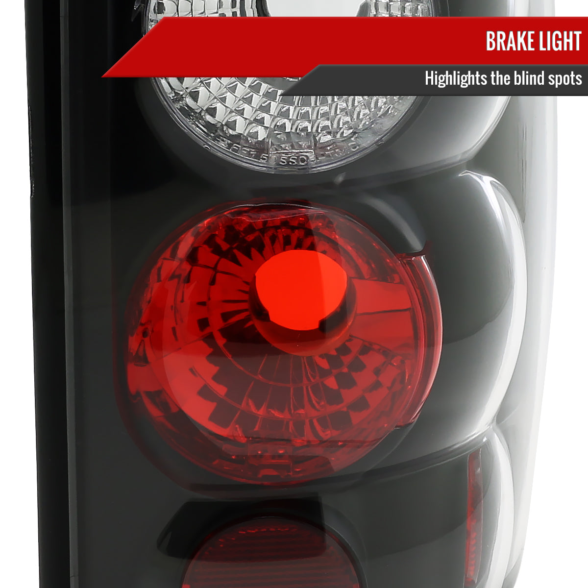 2000-2006 Chevrolet GMC Suburban/Tahoe/Yukon Tail Lights (Matte Black Housing/Clear Lens)
