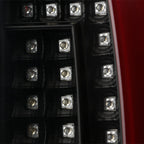 2000-2006 Chevrolet Suburban/Tahoe GMC Yukon/Yukon XL LED C Bar Tail Lights (Black Housing/Clear Lens)