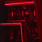2000-2006 Chevrolet Suburban/Tahoe GMC Yukon/Yukon XL LED C Bar Tail Lights (Chrome Housing/Red Smoked Lens)