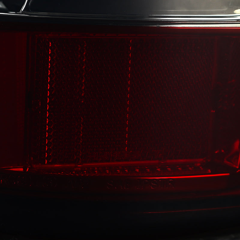 2000-2006 Chevrolet Suburban/Tahoe GMC Yukon/Yukon XL LED C Bar Tail Lights (Chrome Housing/Red Smoked Lens)