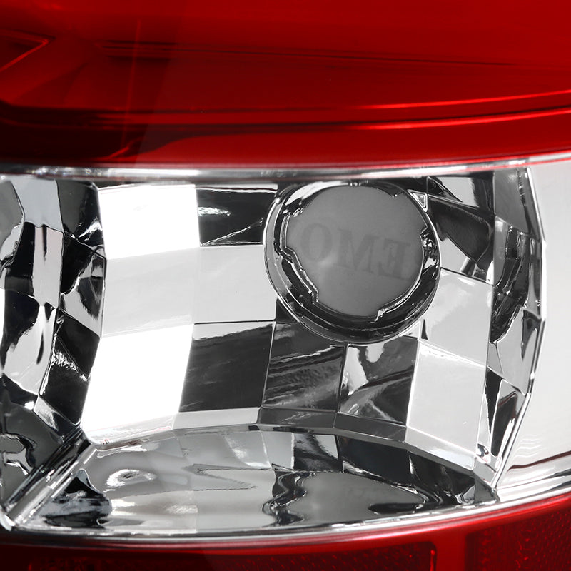 2000-2006 Chevrolet Suburban/Tahoe GMC Yukon/Yukon XL LED C Bar Tail Lights (Chrome Housing/Red Clear Lens)