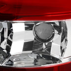 2000-2006 Chevrolet Suburban/Tahoe GMC Yukon/Yukon XL LED C Bar Tail Lights (Chrome Housing/Red Clear Lens)