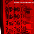 2000-2006 Chevrolet Suburban/Tahoe GMC Yukon/Yukon XL LED Tail Lights (Chrome Housing/Red Clear Lens)