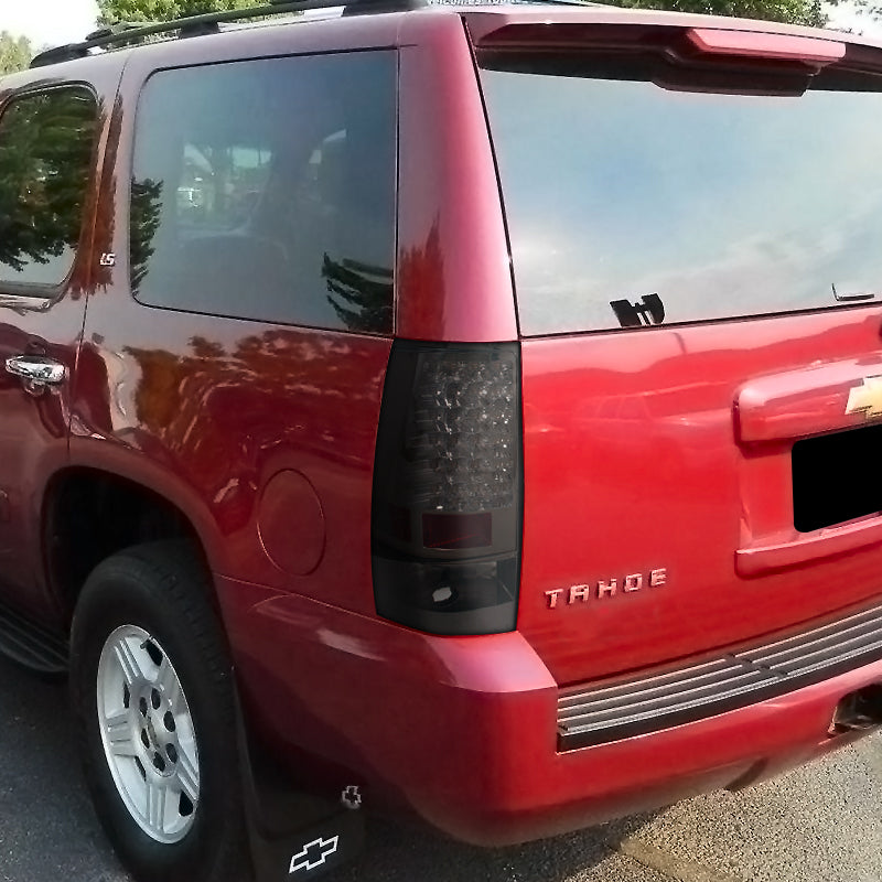 2007-2014 Chevrolet Tahoe/Suburban LED Tail Lights (Chrome Housing/Smoked Lens)