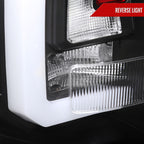 2007-2014 Chevrolet Tahoe/Suburban / 2007-2014 GMC Yukon/Yukon Denali LED Sequential Turn Signal Tail Lights  (Matte Black Housing/Clear Lens)