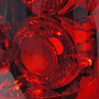 2007-2014 Chevrolet Tahoe/Suburban Tail Lights (Chrome Housing/Red Clear Lens)