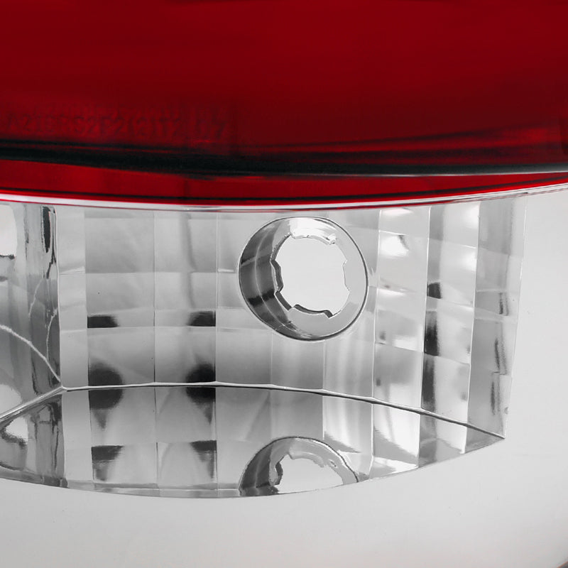 2007-2014 Chevrolet Tahoe/Suburban Tail Lights (Chrome Housing/Red Clear Lens)