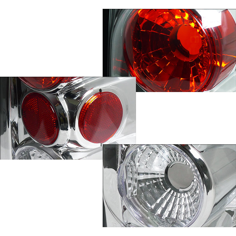 2003-2006 Ford Expedition Tail Lights (Chrome Housing/Clear Lens)