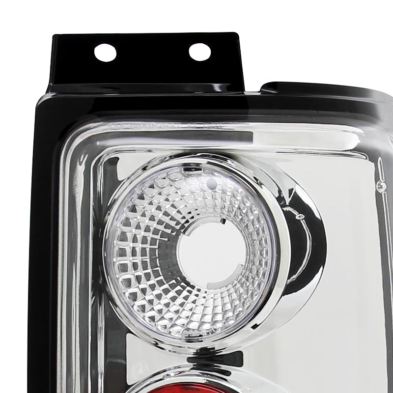 1997-2002 Ford Expedition Tail Lights (Chrome Housing/Clear Lens)