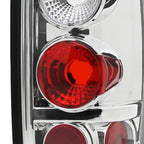 1997-2002 Ford Expedition Tail Lights (Chrome Housing/Clear Lens)