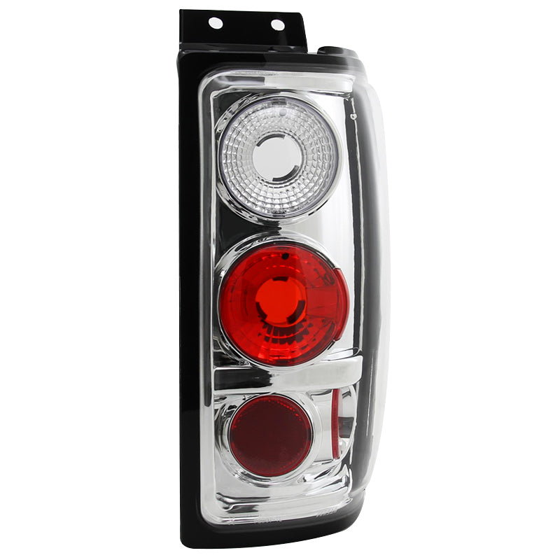 1997-2002 Ford Expedition Tail Lights (Chrome Housing/Clear Lens)