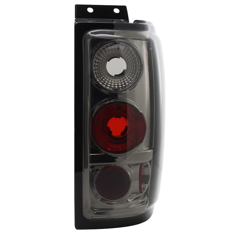 1997-2002 Ford Expedition Tail Lights (Chrome Housing/Smoked Lens)
