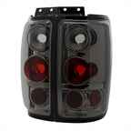 1997-2002 Ford Expedition Tail Lights (Chrome Housing/Smoked Lens)