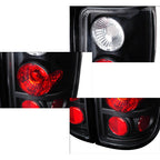 1997-2002 Ford Expedition Tail Lights (Matte Black Housing/Clear Lens)