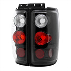 1997-2002 Ford Expedition Tail Lights (Matte Black Housing/Clear Lens)