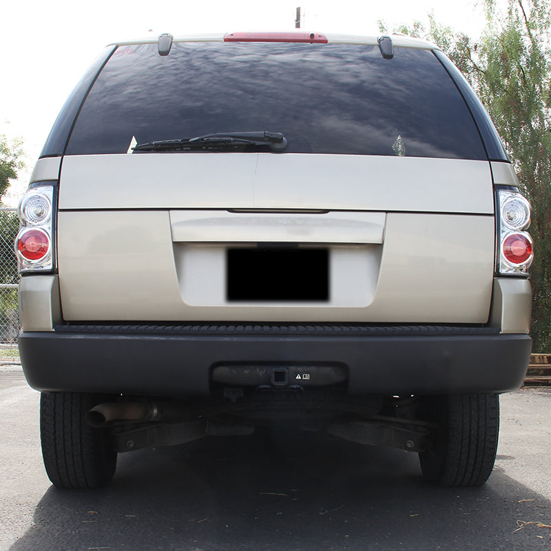 2002-2005 Ford Explorer Tail Lights (Chrome Housing/Clear Lens)