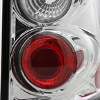 2002-2005 Ford Explorer Tail Lights (Chrome Housing/Clear Lens)