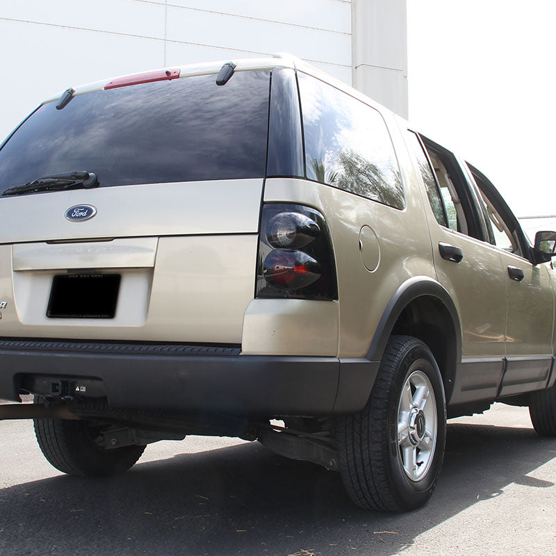 2002-2005 Ford Explorer Tail Lights (Glossy Black Housing/Smoked Lens)
