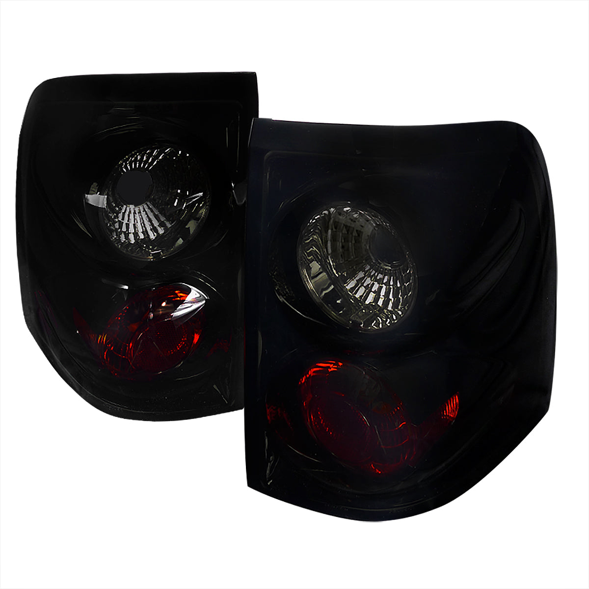 2002-2005 Ford Explorer Tail Lights (Glossy Black Housing/Smoked Lens)