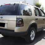 2002-2005 Ford Explorer Tail Lights (Chrome Housing/Smoked Lens)
