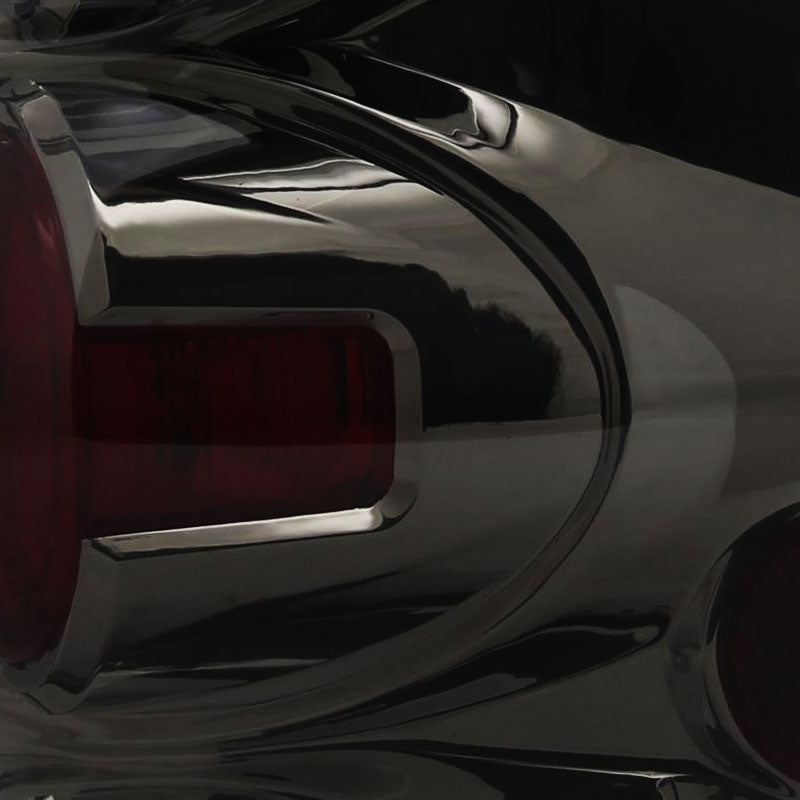2002-2005 Ford Explorer Tail Lights (Chrome Housing/Smoked Lens)