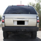 2002-2005 Ford Explorer Tail Lights (Matte Black Housing/Clear Lens)