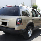 2002-2005 Ford Explorer Tail Lights (Matte Black Housing/Clear Lens)