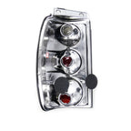 1995-1997 Ford Explorer Tail Lights (Chrome Housing/Clear Lens)