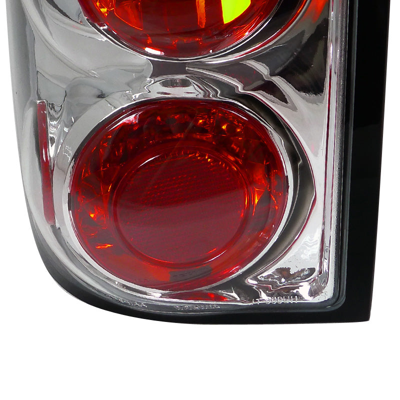 1995-1997 Ford Explorer Tail Lights (Chrome Housing/Clear Lens)