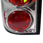 1995-1997 Ford Explorer Tail Lights (Chrome Housing/Clear Lens)