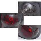 1995-1997 Ford Explorer Tail Lights (Chrome Housing/Smoked Lens)