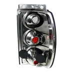 1995-1997 Ford Explorer Tail Lights (Chrome Housing/Smoked Lens)