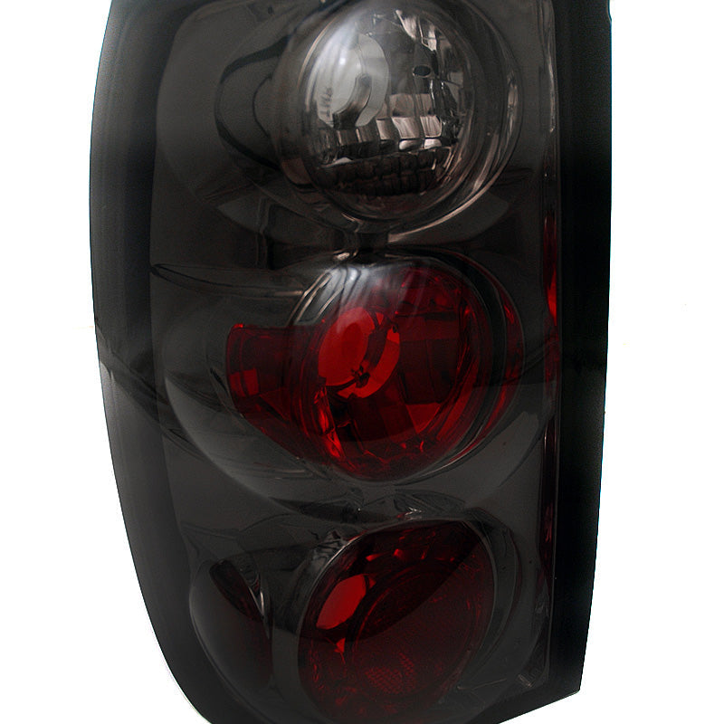 1995-1997 Ford Explorer Tail Lights (Chrome Housing/Smoked Lens)
