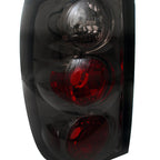 1995-1997 Ford Explorer Tail Lights (Chrome Housing/Smoked Lens)
