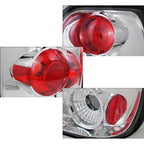 1998-2001 Ford Explorer Mercury Mountaineer Tail Lights (Chrome Housing/Clear Lens)