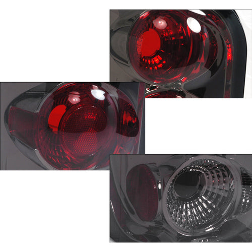 1998-2001 Ford Explorer Mercury Mountaineer Tail Lights (Chrome Housing/Smoked Lens)